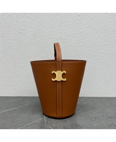 CELINE BUCKET TRIOMPHE IN NATURAL CALFSKIN