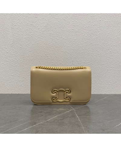 CELINE MEDIUM BAG TRIOMPHE FRAME IN SHINY CALFSKIN