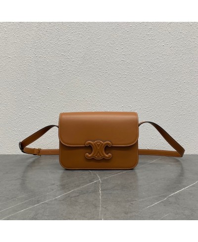 BORSA CUIR TRIOMPHE CLASSIQUE IN PELLE DI VITELLO NATURALE CELINE