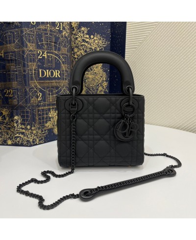 Lady dior mini matte on sale black