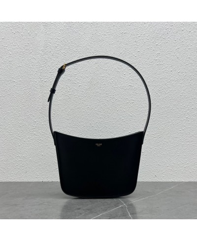 CELINE MEDIUM CELINE CROQUE BAG IN SHINY CALFSKIN