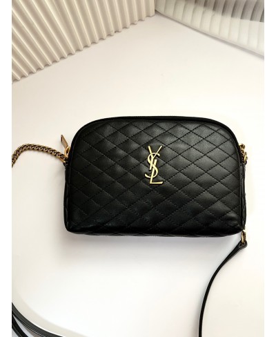 SAINT LAURENT GABY ZIPPED POUCH IN QUILTED LAMBSKIN