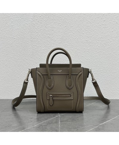 CELINE NANO LUGGAGE BAG IN DRUMMED CALFSKIN