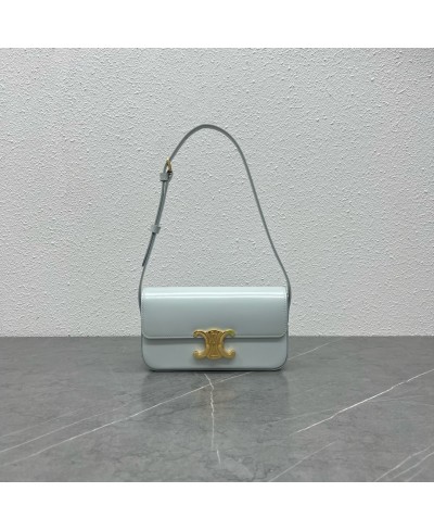 CELINE SHOULDER BAG TRIOMPHE IN SHINY CALFSKIN