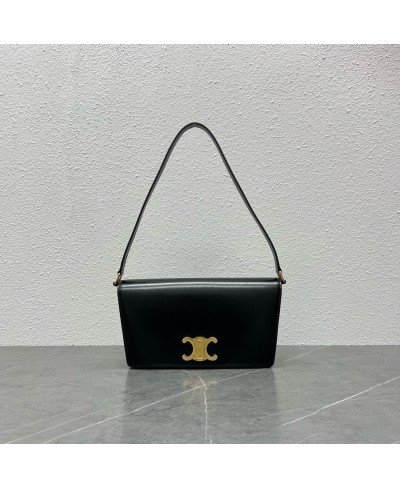 CELINE TRAPEZE TRIOMPHE BAG IN SHINY CALFSKIN