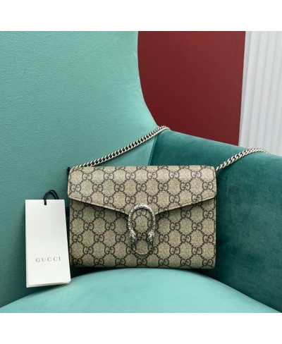 GUCCI Dionysus GG Supreme chain wallet