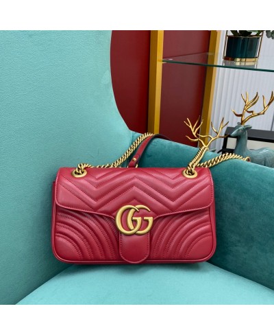 Gucci red medium marmont bag sale