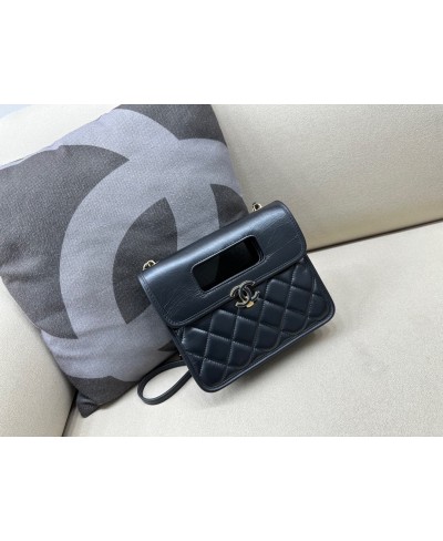 CHANEL MINI FLAP BAG WITH TOP HANDLE