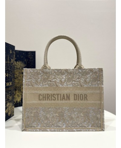 CHRISTIAN DIOR MEDIUM DIOR OR DIOR BOOK TOTE