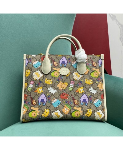 Borsa shopping con stampa animali Gucci misura piccola GUCCI