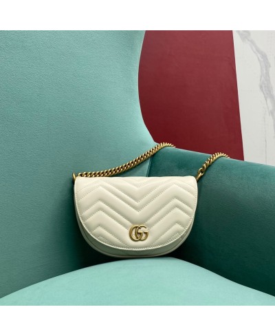 GUCCI GG MARMONT MATELASSÉ CHAIN MINI BAG