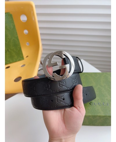 GUCCI GUCCI SIGNATURE LEATHER BELT