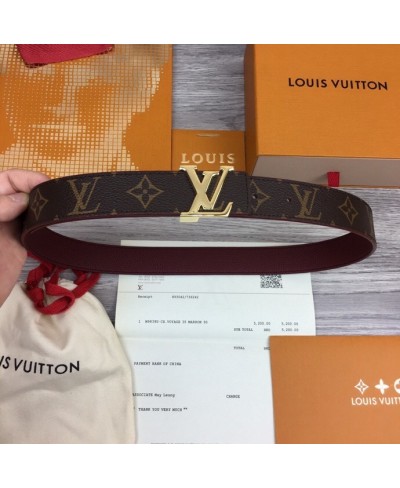 LOUIS VUITTON LV Initiales 30 mm Reversible Belt