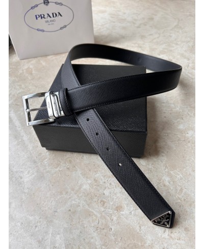 PRADA Saffiano leather belt