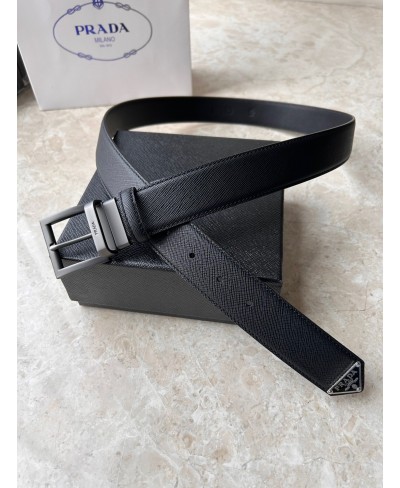 PRADA Saffiano leather belt