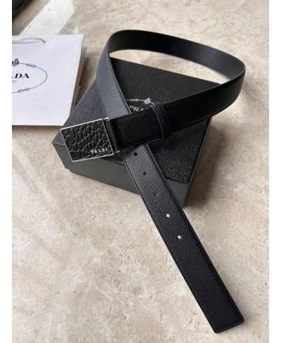 PRADA Saffiano Leather Belt