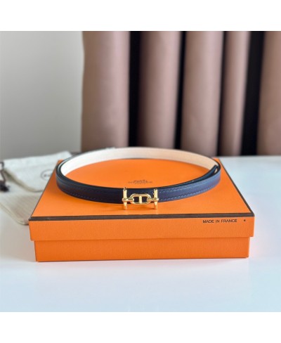 HERMES Belt buckle Ancre & reversible 13 mm leather belt