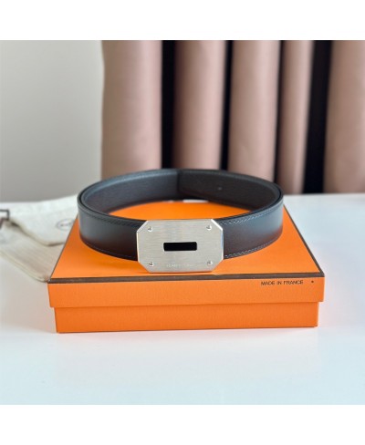 HERMES Neo belt buckle & Reversible leather strap 32 mm