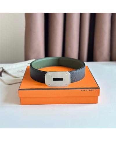 HERMES Neo belt buckle & Reversible leather strap 32 mm