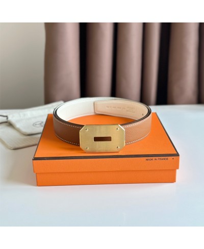 HERMES Neo belt buckle & Reversible leather strap 32 mm