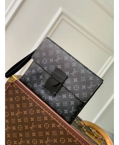 LOUIS VUITTON S Lock A4 Pouch