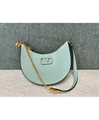 VALENTINOMINI VLOGO SIGNATURE GRAINY CALFSKIN HOBO BAG