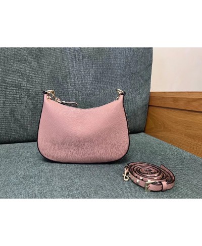 VALENTINO MINI ROCKSTUD HOBO BAG IN GRAINY CALFSKIN