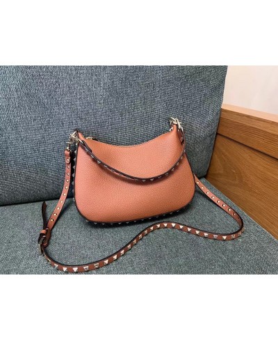 MINI HOBO ROCKSTUD IN VITELLO GRANATO VALENTINO