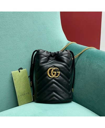 GUCCI GG MARMONT MINI BUCKET BAG