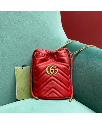 GUCCI GG MARMONT MINI BUCKET BAG