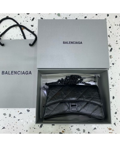 BALENCIAGA WOMEN'S CRUSH XS CHAIN BAG QUILTED