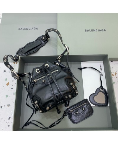 BALENCIAGA  WOMEN'S LE CAGOLE XS BUCKET BAG