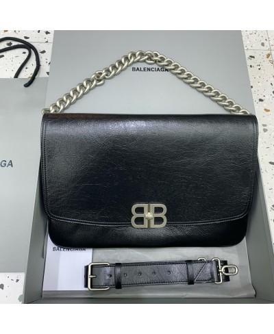 BALENCIAGA WOMEN'S BB SOFT LARGE FLAP BAG