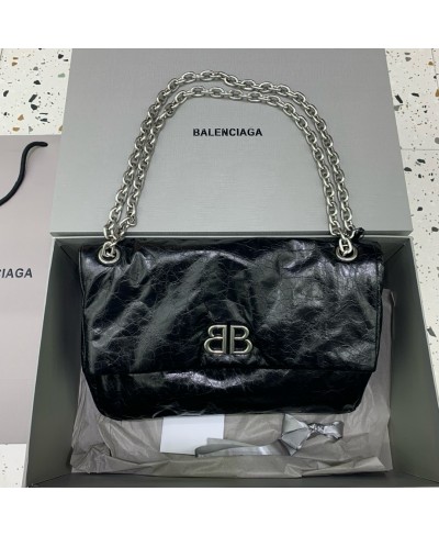 BALENCIAGA WOMEN'S MONACO MEDIUM CHAIN BAG