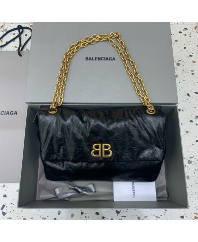 BORSA CON CATENA MONACO MEDIA DA DONNA BALENCIAGA