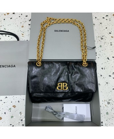 BALENCIAGA WOMEN'S MONACO SMALL CHAIN BAG