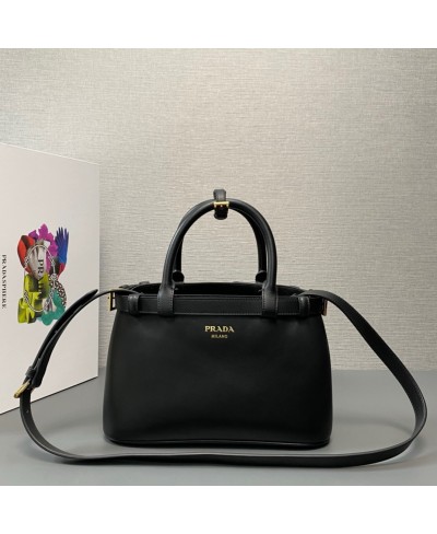 PRADA Prada Buckle small leather handbag with double belt