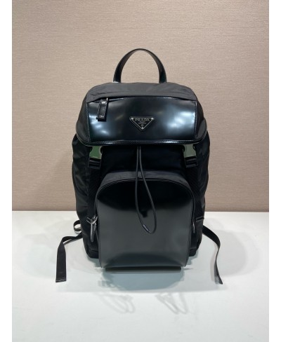 PRADA Re-Nylon and brushed leather backpack