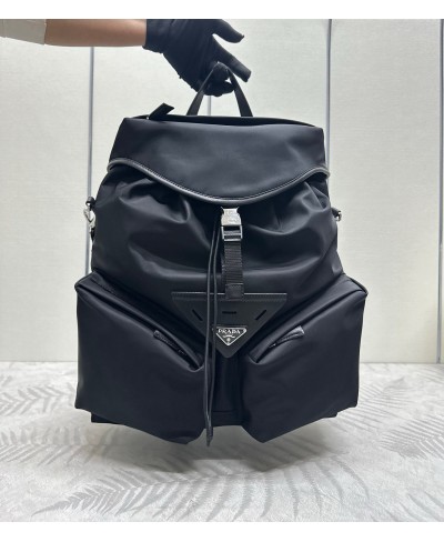 PRADA Backpack in Re-Nylon and leather