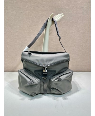 PRADA Re-Nylon and leather shoulder bag