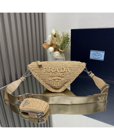 PRADA Prada Triangle crochet shoulder bag