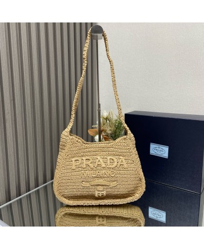 Borsa shopping in crochet PRADA