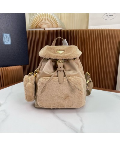 PRADA Re-Nylon and shearling backpack