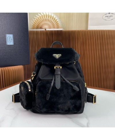 PRADA Re-Nylon and shearling backpack