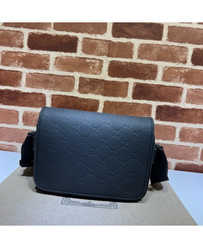 GUCCI GG RUBBER-EFFECT CROSSBODY BAG