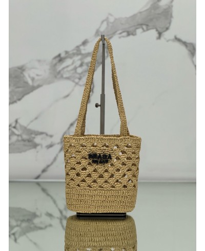 Borsa shopping in crochet PRADA