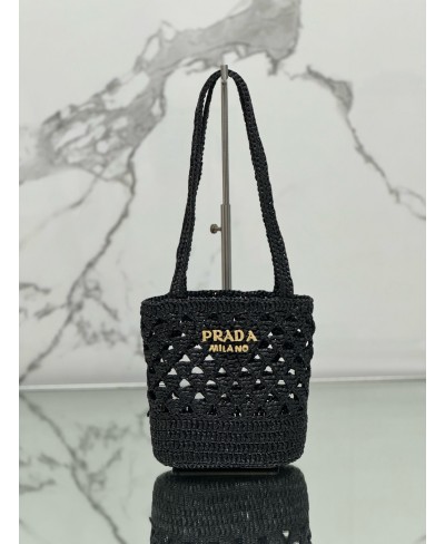 Borsa shopping in crochet PRADA