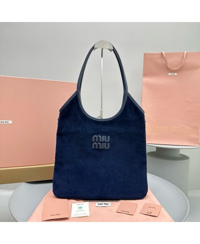 MIU MIU IVY Corduroy Shopping Bag