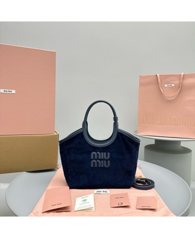 MIU MIU IVY corduroy shopping bag