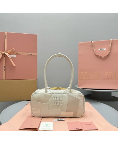 MIU MIU Beau leather patchwork bag